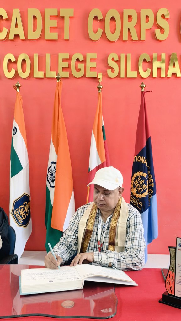 ccsncc2005's tweet photo. It was an honour to welcome Prof. Sankar Kumar Ghosh, Former VC, University of Kalyani and recipient of the honorary rank of Col, along with Prof. Swapan Kumar Datta, Former VC, Santiniketan to the NCC Office of #CacharCollege. Grateful for their gracious visit &amp; inspiring words. https://t.co/WO1zBLfX0R