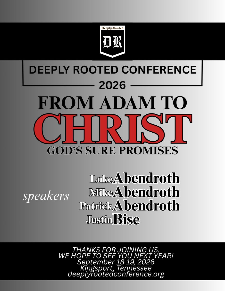 DeeplyRootedCon's tweet image. Go ahead and put September 18-19, 2026 on your calendar. You won’t want to miss this one.