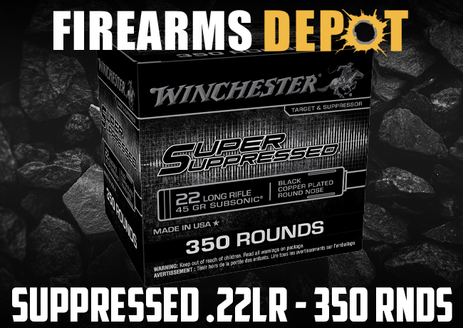 Firearms_Depot's tweet image. Winchester Super Suppressed .22LR — 45gr RN, 350 rounds for just $22.29! 🔇🎯 Perfect for suppressed rimfire setups and range training — stock up while it’s in stock. 
fd.deals/1108-22Sub
#22LR #Winchester #Suppressed #AmmoDeals #FirearmsDepot.