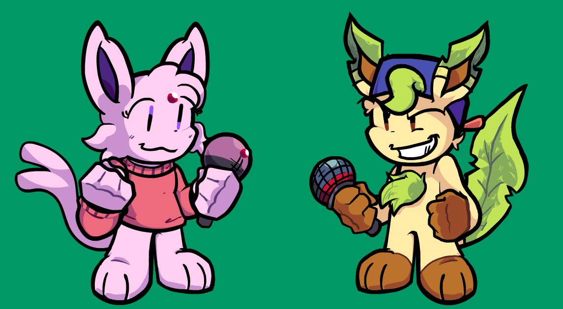 they want to sing 👀

<a href="/Thebrionneartis/">Mrpopsstar</a> 
#eeveelutionsquad #fnf #brianmix