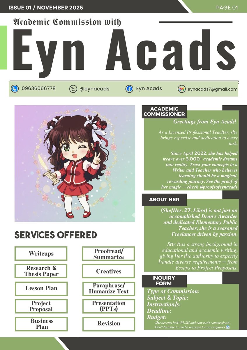 𝒔𝒕𝒂𝒕𝒖𝒔: 𝒂𝒄𝒄𝒆𝒑𝒕𝒊𝒏𝒈 𝒏𝒆𝒘 𝒄𝒐𝒎𝒎𝒊𝒔𝒔𝒊𝒐𝒏𝒔 𝒕𝒐𝒅𝒂𝒚

Eyn Acads is open for all your academic writing, research, and project needs. Don't let backlogs pile up — DM to secure your slot! 💌