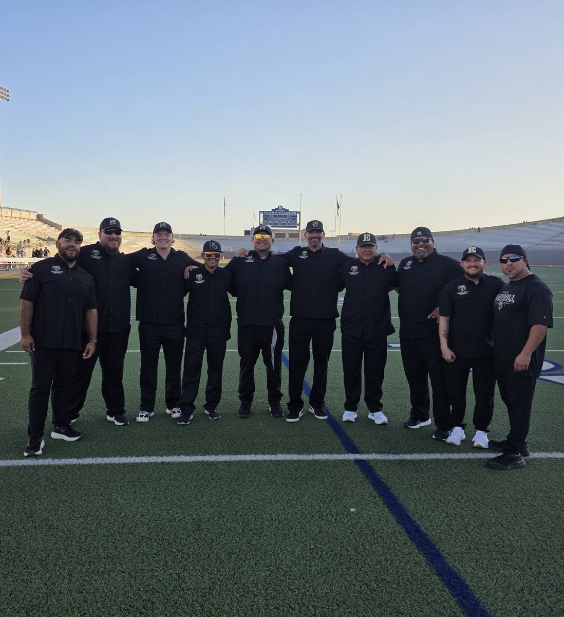 Truly blessed to have these men Coach our our young men. 5am mornings meetings from Feb to June. 7 day work days during the season. These men empty the tank. <a href="/Coach_JDel/">Coach J. Delgado</a>