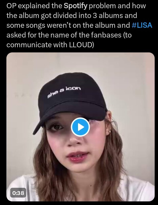 lsdowner's tweet image. yeah someone who has connection inside spotify is sabotaging lisa lmao from splitting all the streams from her album to lower her debut streams, to separating the streams of every track with clean and explicit versions, now her playlist getting deleted lmao