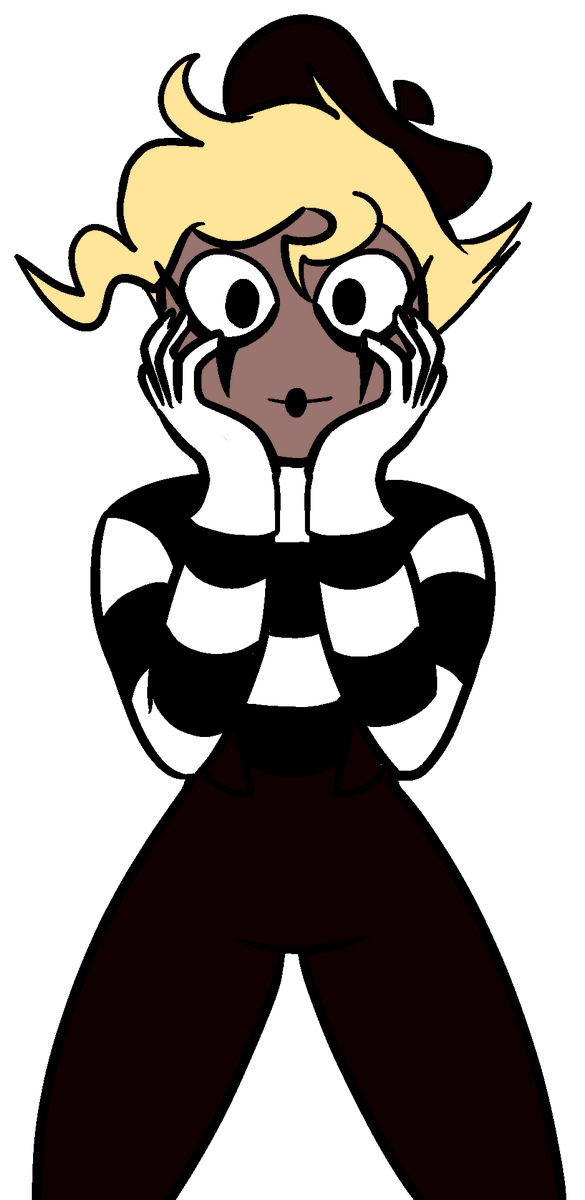 FloppyDisk789's tweet photo. What if #AgentTwo was a mime and #Millie was a clown?
#HelluvaBoss, https://t.co/ULpZT60qW2