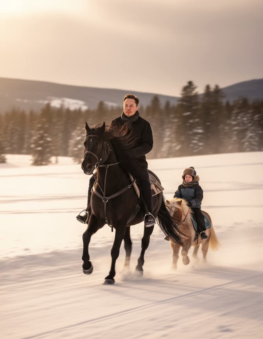 elon70669's tweet image. Elon musk teaching his little son how to ride a horse! 🐎😍

Say hi to them 💕