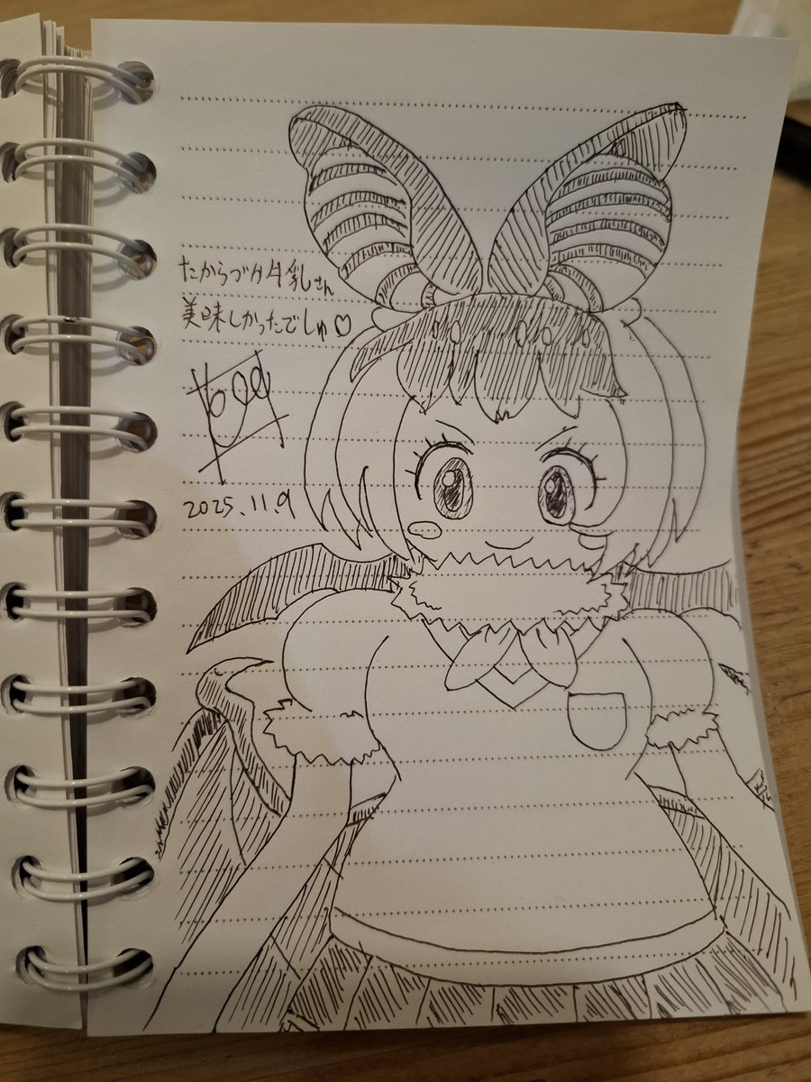 手描きイラスト・リクエスト・バリアス7・原画1点物・スケッチブック