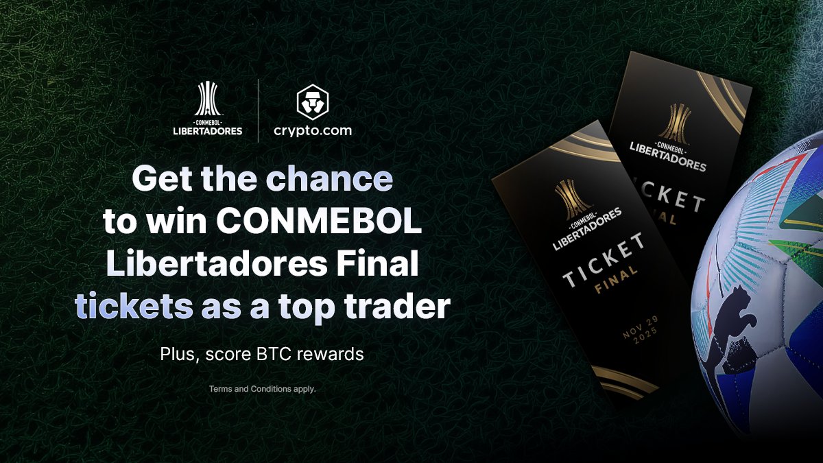🇧🇷 Alô torcida do Brasil, quer um par de ingressos para a final da  CONMEBOL Libertadores? ✓ Compre pelo menos R$ 250 em $CRO para se  qualificar 🏆 E mais: 100 ganhadores