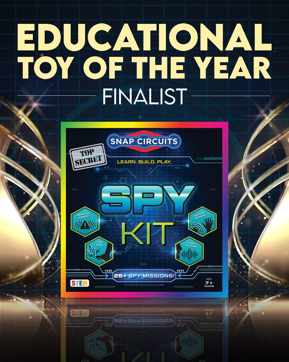 SnapCircuits's tweet image. Attention, STEM agents!🕵️ SNAP CIRCUITS® SPY KIT is a finalist for Toy of the Year Awards in the Educational Toy of the Year category!🏆💫

👉 Support STEM learning! Vote for the SPY KIT today!😄

toyawards.secure-platform.com/apply/gallery/…