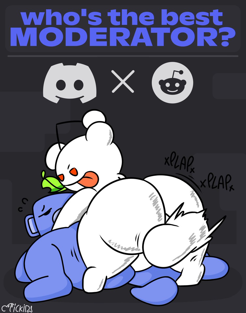 3/6 - Wumpus (from Discord) and Snoo (from Reddit)
People complains about the moderators in each platform...but do you even consider which one is the best~?

This is part of pelindustries' (<a href="/pelnsfw/">🔞PEL🔞</a>) MASCOTMANIA! Artpack, follow the artpack in the following tweet below. 👇