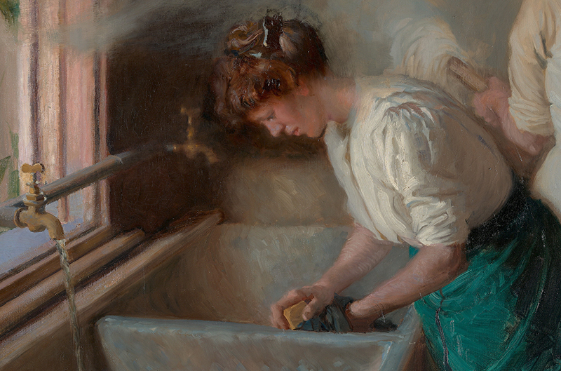 Know the #QAGOMA Collection. Go back in time to a once common sight in households when Monday morning was set aside as wash day — now a recording of a by-gone era. Delve &gt;&gt; brnw.ch/21wXkh1 into one of the Gallery’s most loved works. On display #Brisbane. Free entry