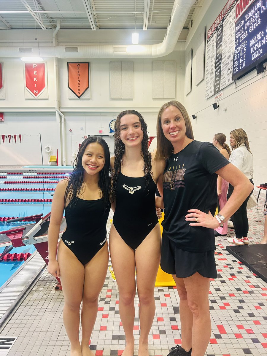 X - Congrats DHS Swim &amp; Dive on 3 state cuts! Eden Soviar qualified in the 50 free, Annie Yingling took 1st in diving, and Katie Unger placed 2nd. DHS placed 3rd overall.