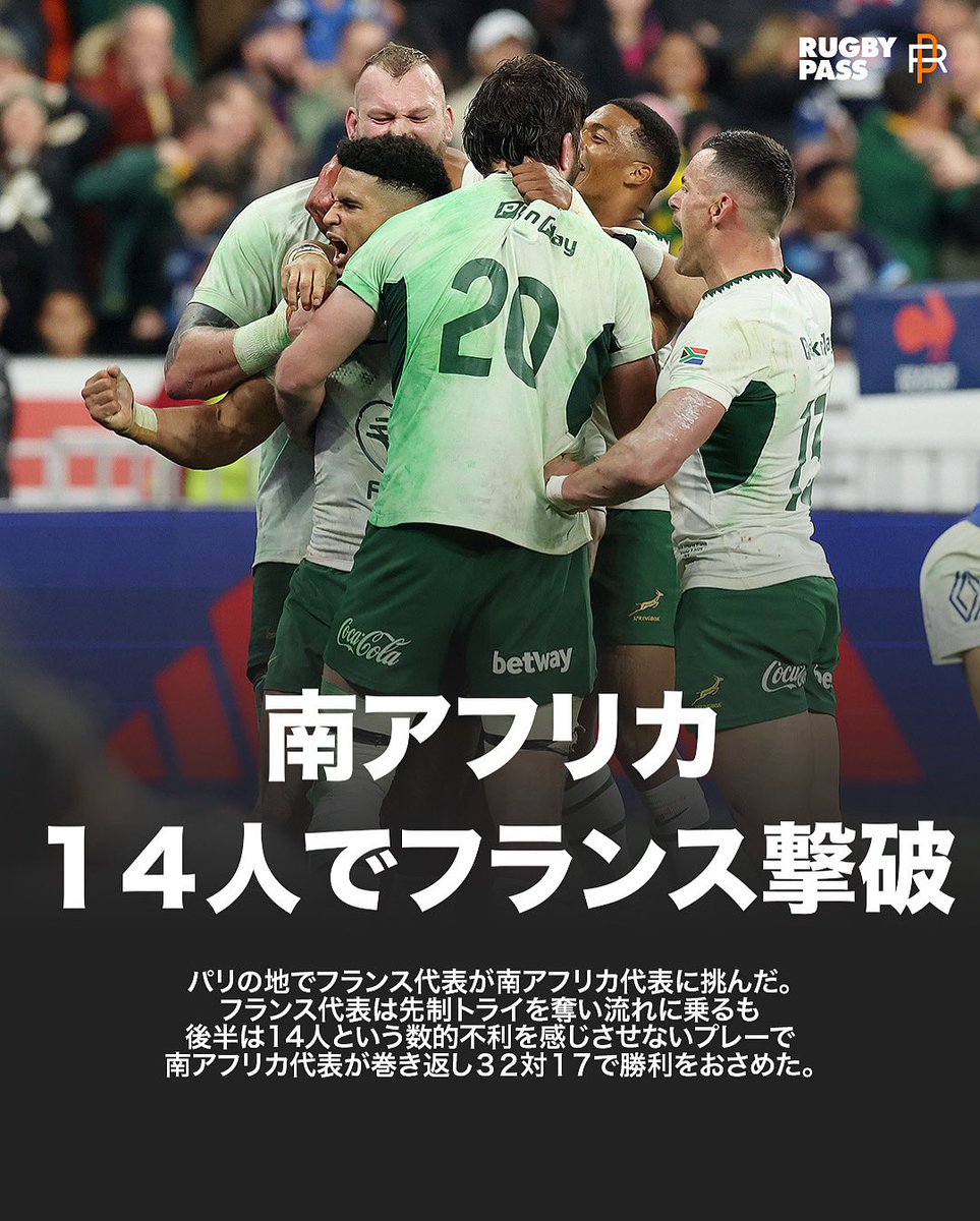 ラグビー　南アフリカ代表　スプリングボクス　ウィリー・ルルー選手直筆サイン色紙 ラグビー 南アフリカ代表 スプリングボクス ウィリー・ルルー選手直筆