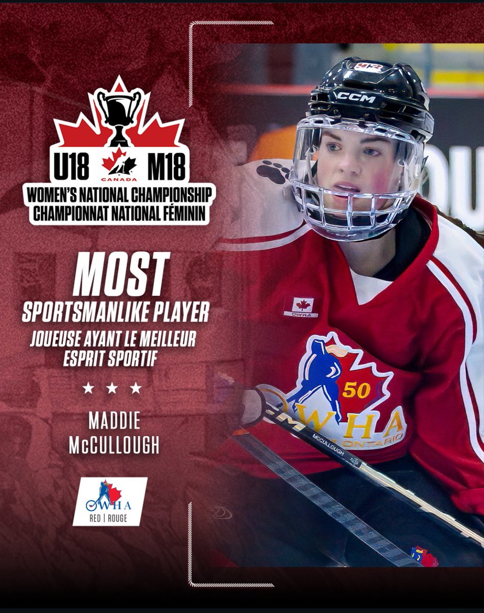 Congratulations to 3️⃣ members of the <a href="/JrDolphins/">𝐄𝐭𝐨𝐛𝐢𝐜𝐨𝐤𝐞 𝐉𝐮𝐧𝐢𝐨𝐫 U22 Elite</a> who won awards at the 2025 U18 National Women’s Championships. #BleedBlue 

Top Defender: Megan Mossey 
Top Goaltender: Maija St. Pierre 
Most Sportsmanlike: Maddie McCullough