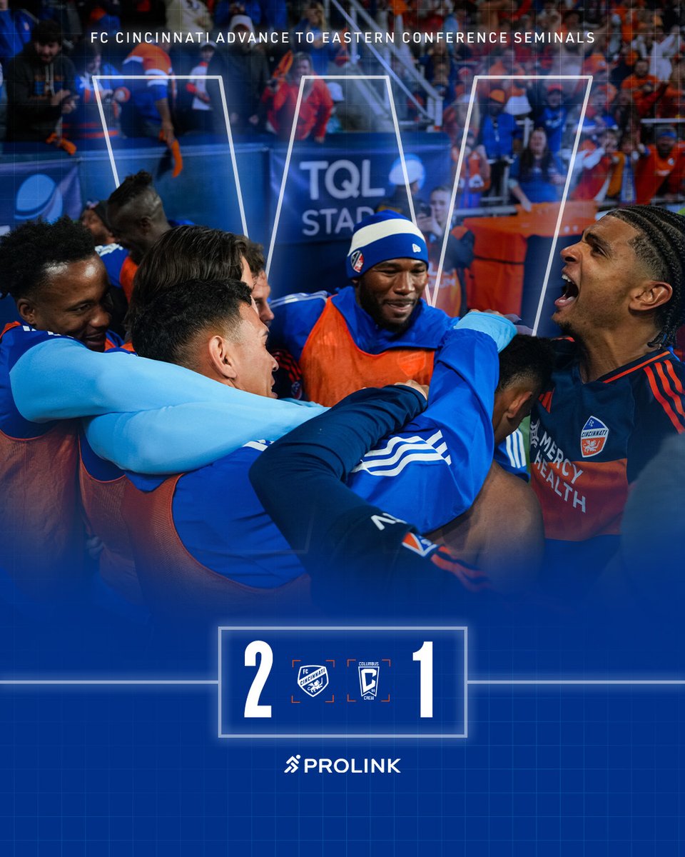 kwinning02's tweet photo. RT @fccincinnati: HEADED TO THE EASTERN CONFERENCE SEMIFINAL! https://t.co/yNYCBwK1Rv
