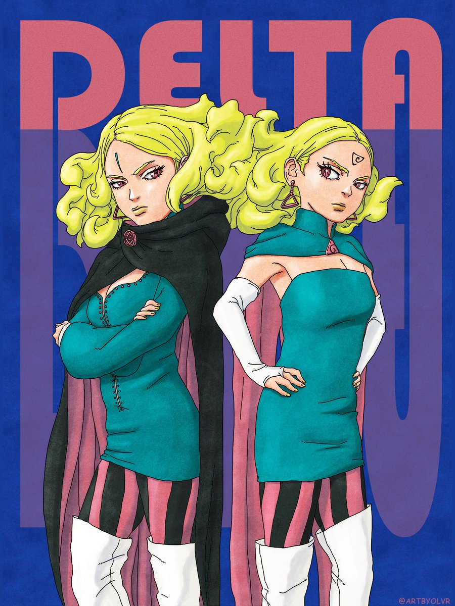 ARTBYOLVR's tweet image. Delta - 2 minds same vessel 🔻

#boruto #BorutoTwoBlueVortex #delta