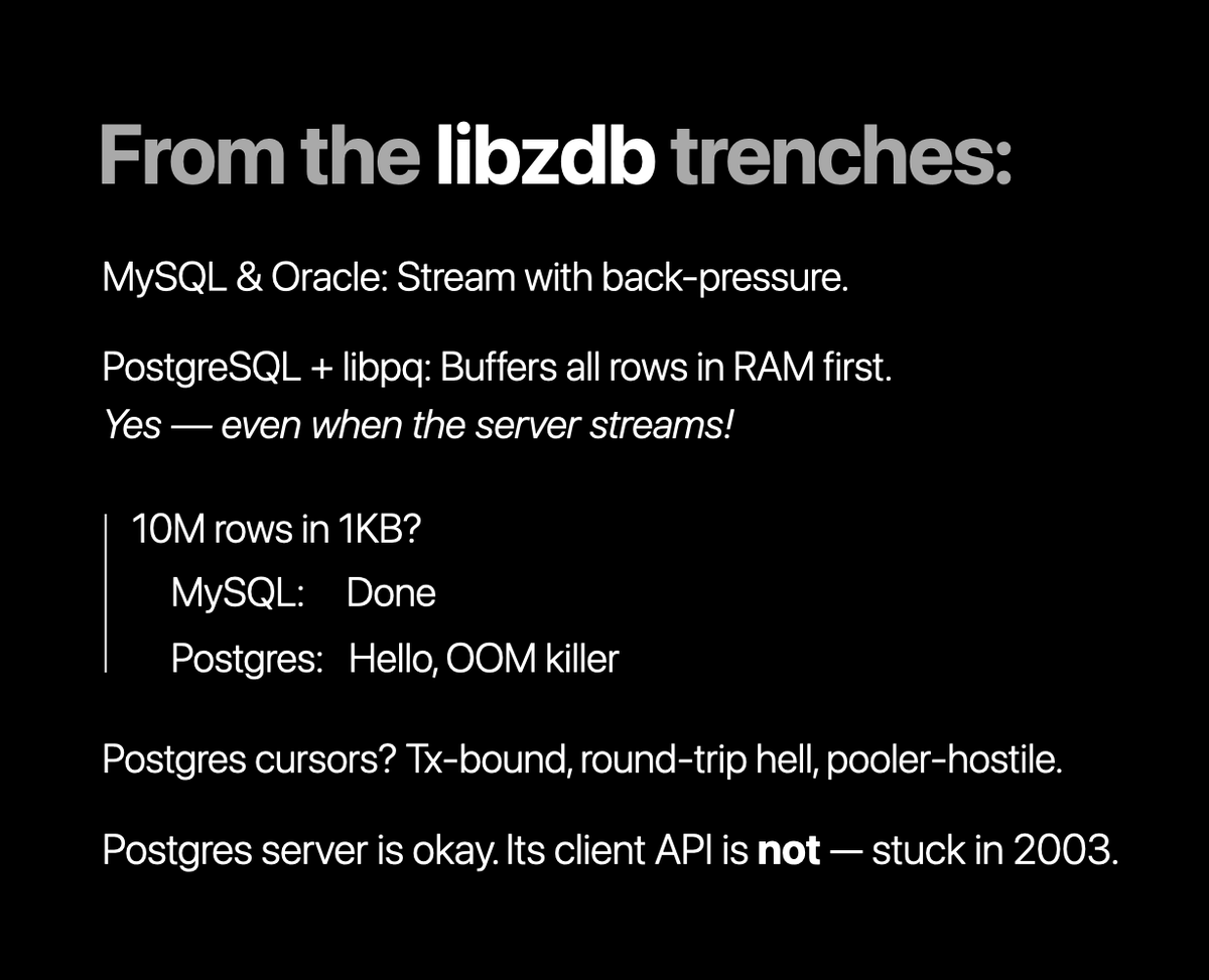 PostgreSQL deserves better than libpq