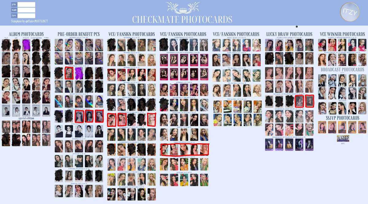 SYLUSOVEREIGN's tweet photo. wtb lfs itzy checkmate pc
lf marked red

album inclu
holo card* - lia ryu chae yuna

pob
sw holo crown - lia
muplant - ryu chae yuna
yes24 postcard* - lia

vce / fs
sw r2 online - yeji lia yuna
torec - ot5

ld
withmuu pola - chae yuna

dm for offers, thank you! :—) https://t.co/eeoTkkzq4h