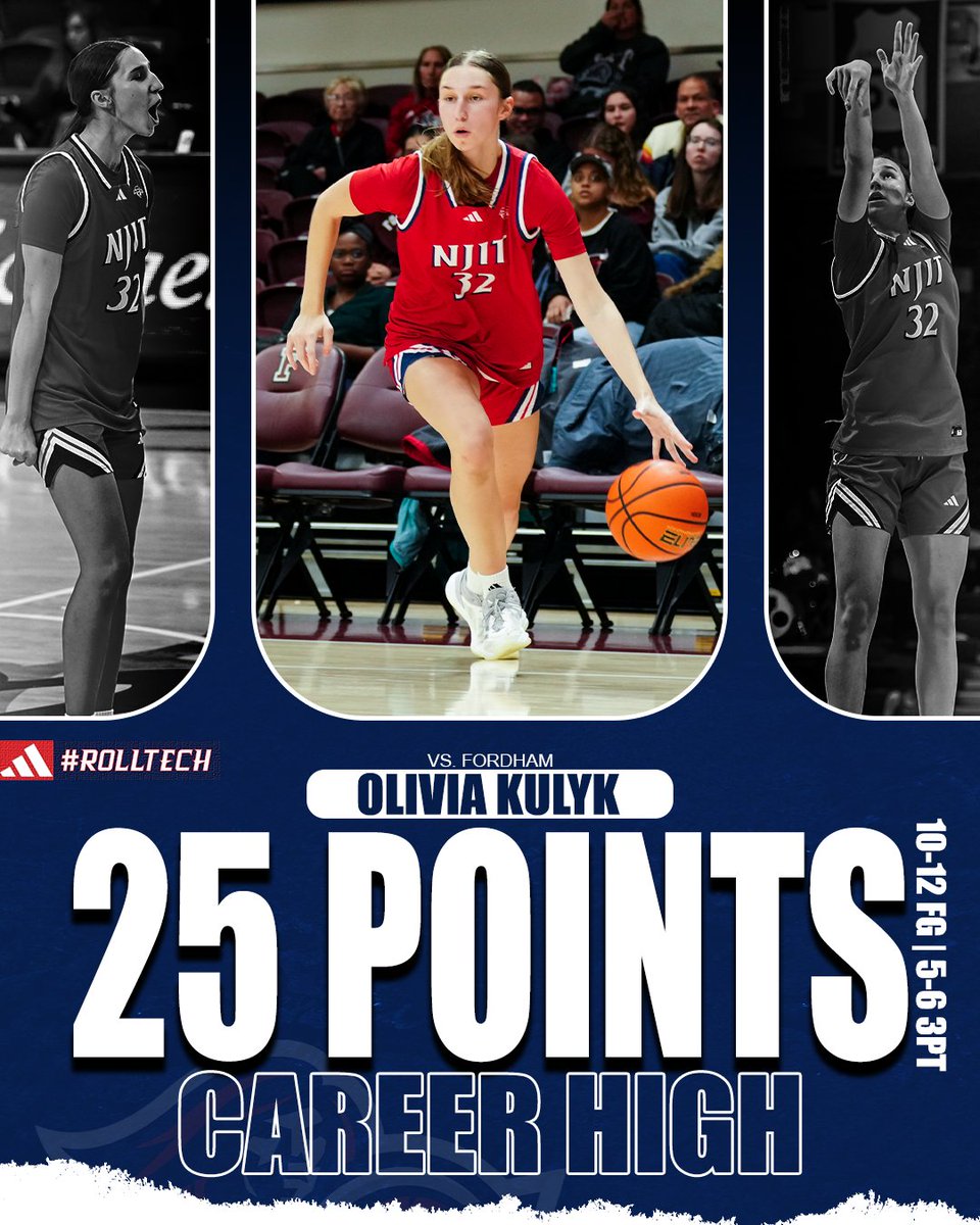 NJITWBB's tweet image. 𝐓𝐨𝐩 𝐏𝐞𝐫𝐟𝐨𝐫𝐦𝐞𝐫 at Fordham ‼️

👉Olivia Kulyk 

#RollTech ⚔️