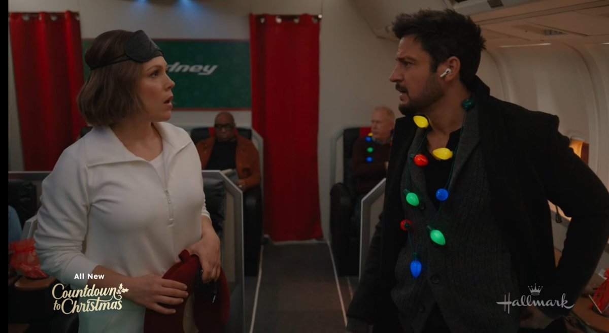 janettemsu's tweet image. “You have got to be kidding me” is absolutely would NOT be my response if this cutie sat next to me on a 20 hour flight. It would be more like “thank you Jesus.” 🤣 

#ChristmasAboveTheClouds #Hearties #Hynies @hallmarkchannel @erinkrakow