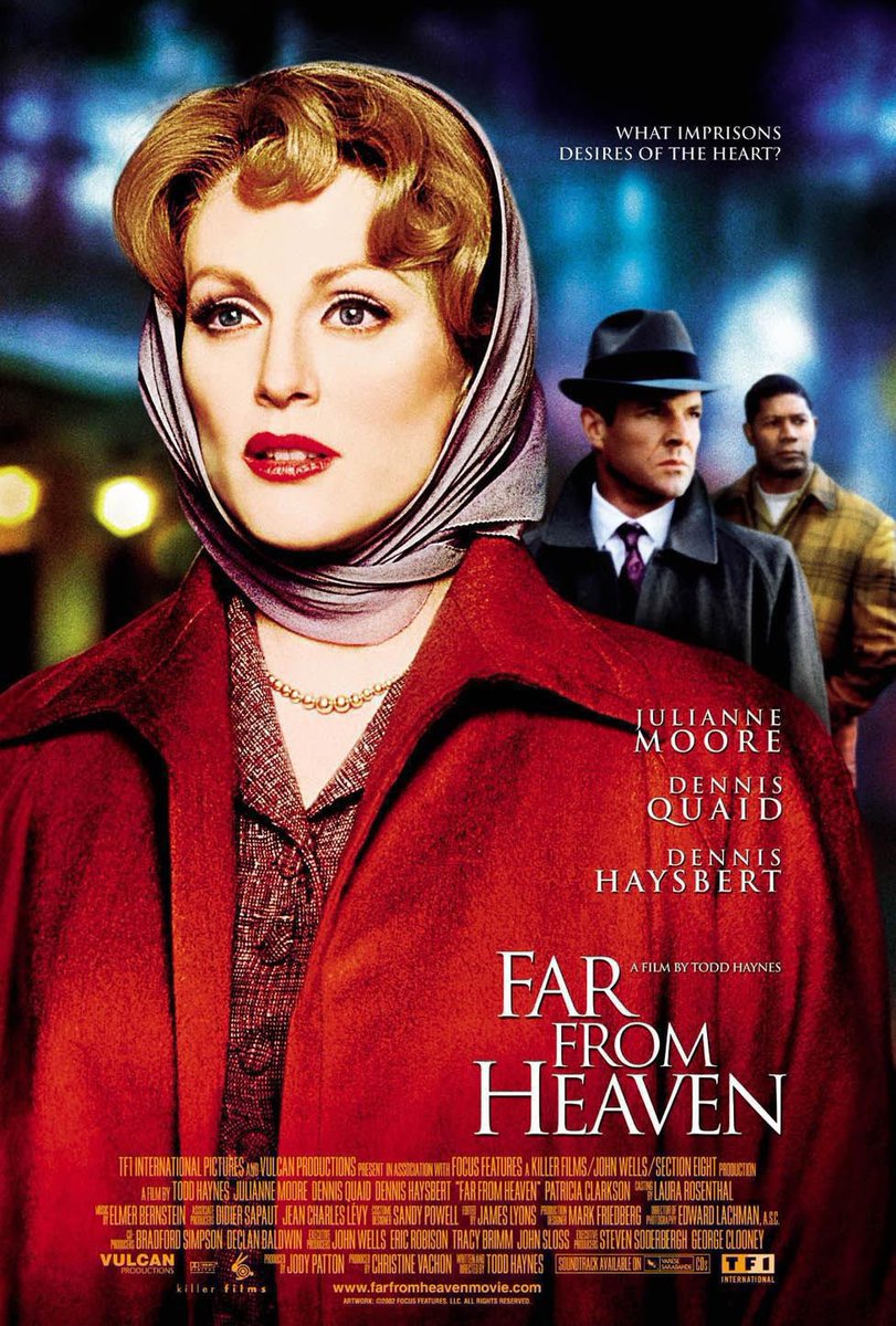 FilmNewsNos's tweet photo. 🎬MOVIE HISTORY: 23 years ago today, November 8, 2002, the movie ‘Far from Heaven’ opened in theaters!
#JulianneMoore #DennisQuaid #DennisHaysbert #PatriciaClarkson @violadavis #JamesRebhorn #MichaelGaston #CeliaWeston #BarbaraGarrick #BetteHenritze #JuneSquibb #RyanWard https://t.co/mKVLOPNLqp