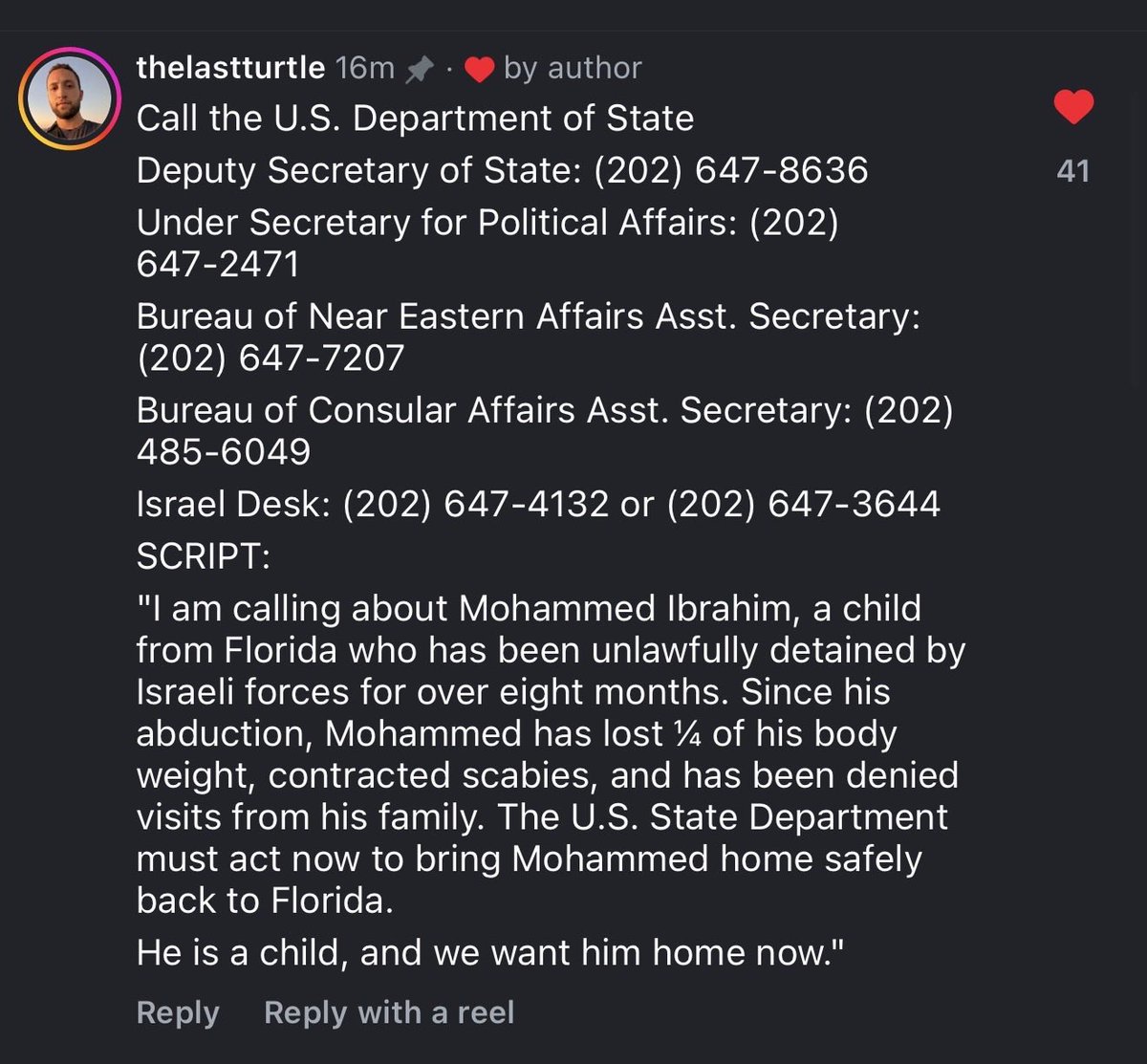 Mohammed Ibrahim’s court date is tomorrow (today in Palestine).

Here’s what you’re taking 15 minutes to do tonight: