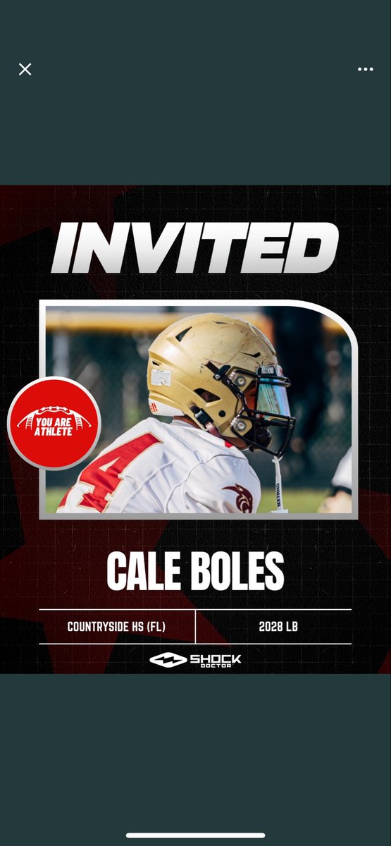 Thank you for the camp invite <a href="/youareathlete/">You Are Athlete</a>