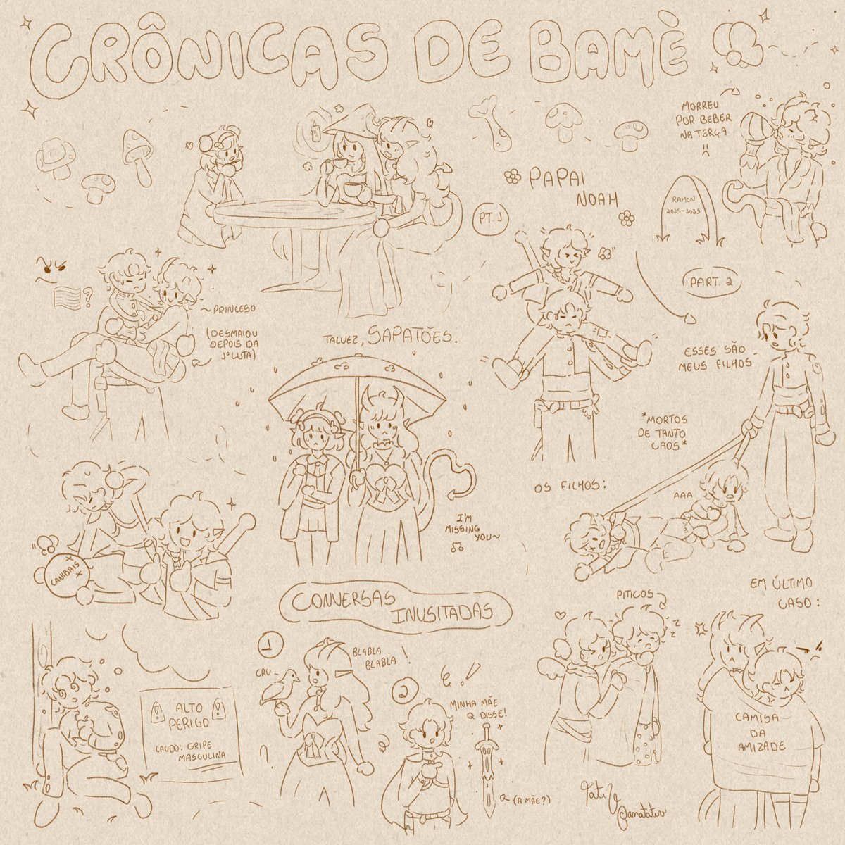 já que todo mundo ta falando de rpg, queria mostrar meus rabiscos da campanha da querida <a href="/lluminariia/">Luii</a>!
#art #brart #dnd #artmoots