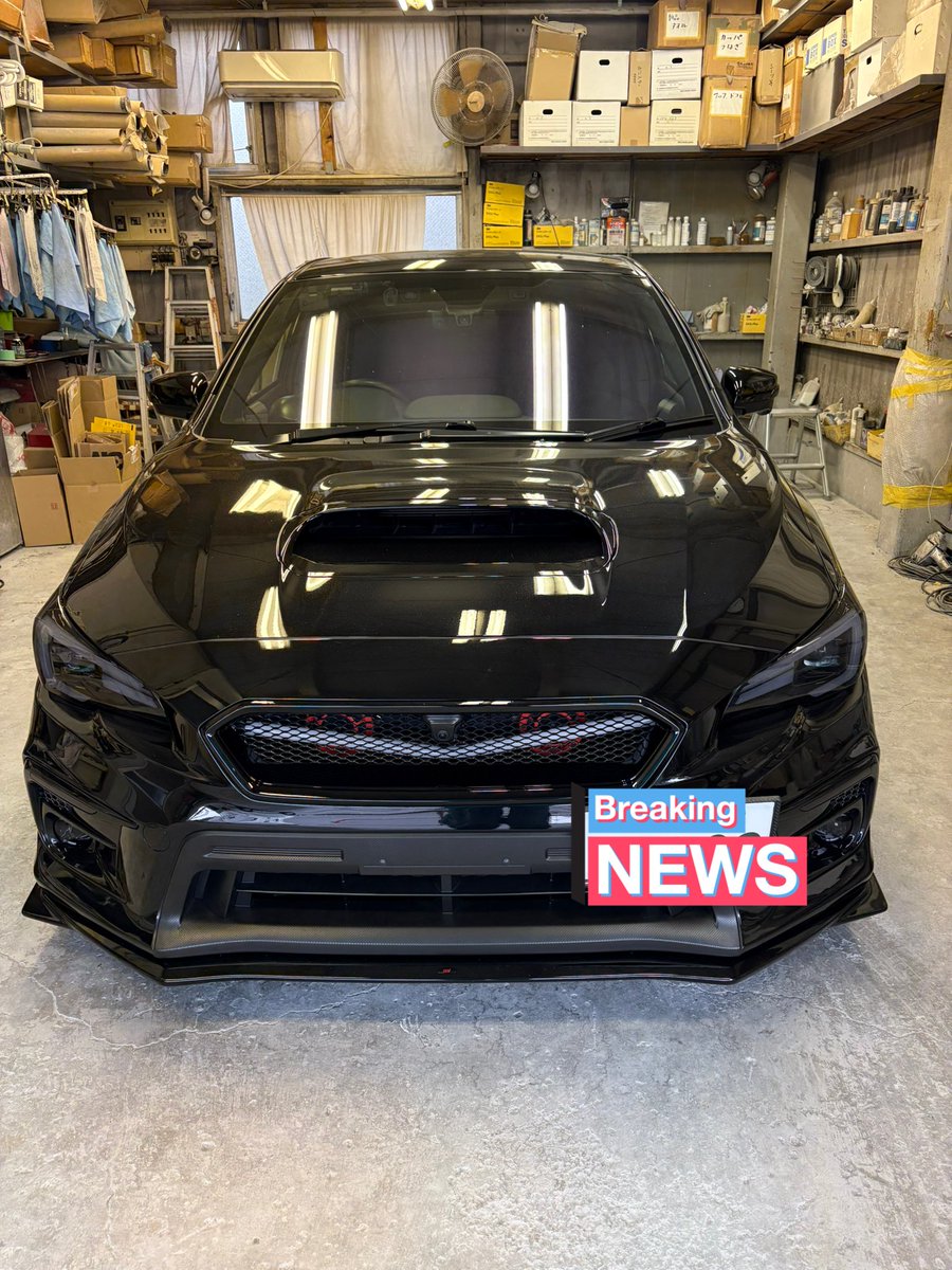 datemakidragon's tweet image. 日曜日から預かっていたフォロワー様のWRXのリアバンパーダクトの塗装、穴あけ加工、取り付け作業が昨日終わり先程引き取りに来て頂きました😊
カッコよ…👍