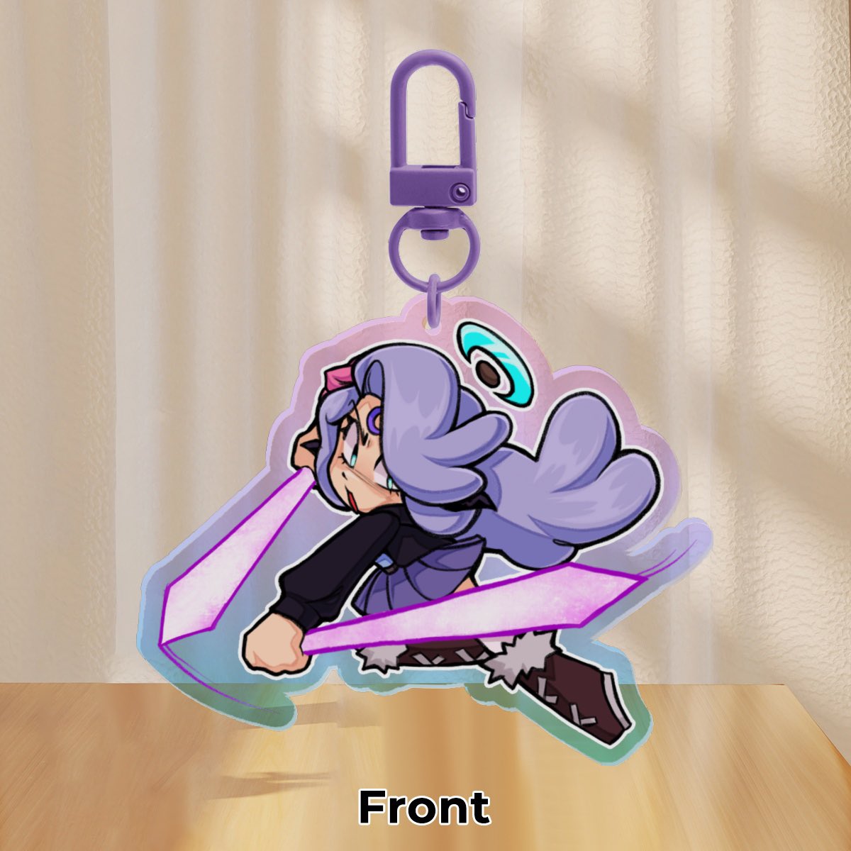 lavenderflamess's tweet image. custom keychain c$mm :D