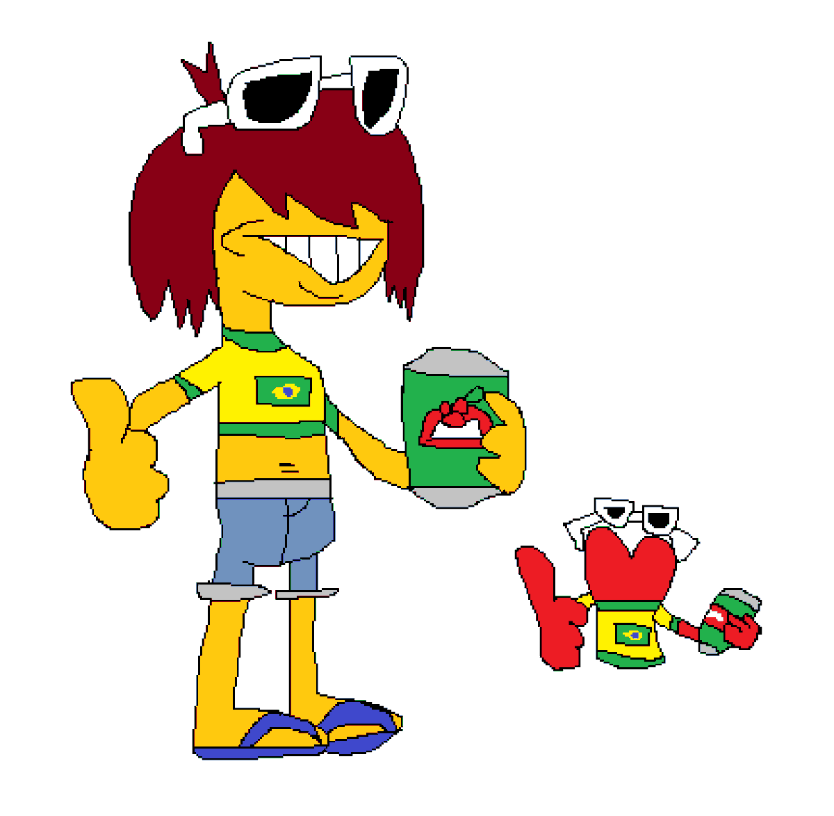 coolestfucker's tweet image. deltarune if it was le heckin BRAZIL!! 😍😍😍🤑🤑