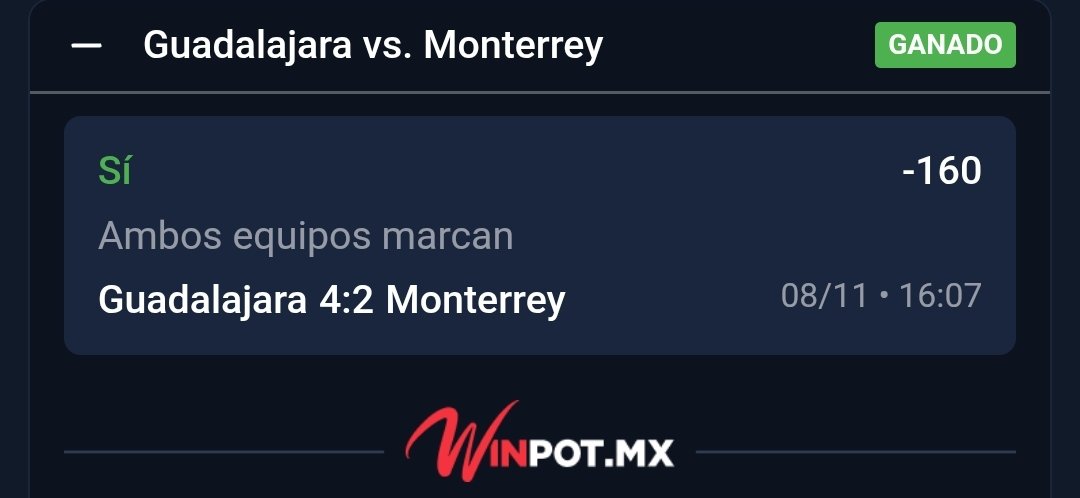 ChapitoApuestas's tweet photo. SE PRENDIÓ EL CERRO 🔥🔥🔥🔥 !!!

Y Seguimoooos en mi Grupo Premium, una más a la bolsa ✅️💎 !!!

Lo que estamos haciendo hoy es una Chulaaadaa 🫶 !!

4 Ganadas al Hilo hoy ✅️✅️✅️✅️ !!!

A Cobraaaaar otra vez mis Chingones ❤️ !!! https://t.co/BVZP8a2nPi
