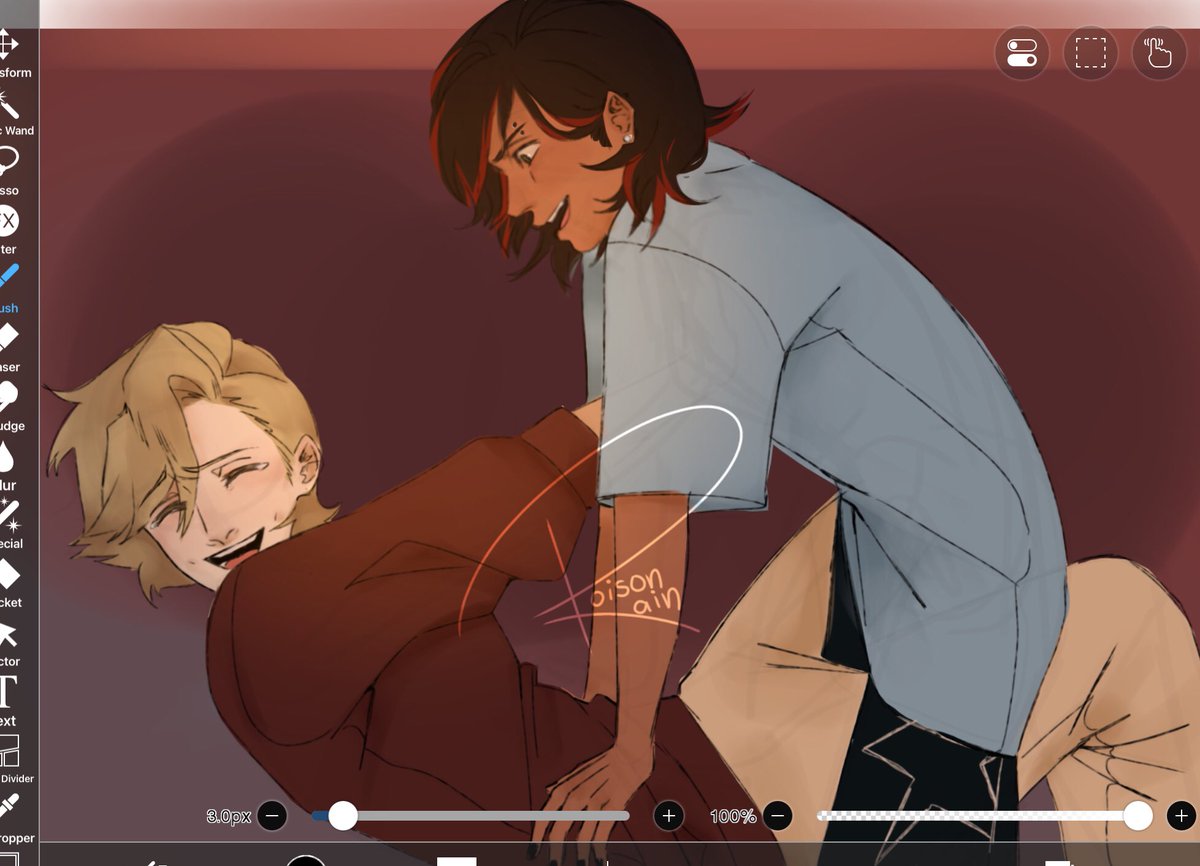 no mano, la PELEA en la que estuve contra el artblock fue LETAL.
no se porqué no me había tirado a dibujar a estos lindos; escuché heart on the window de Jin por todo el proceso and well, ya sabemos que dinámica les pinto ahora mas o menos. <3 #goldred