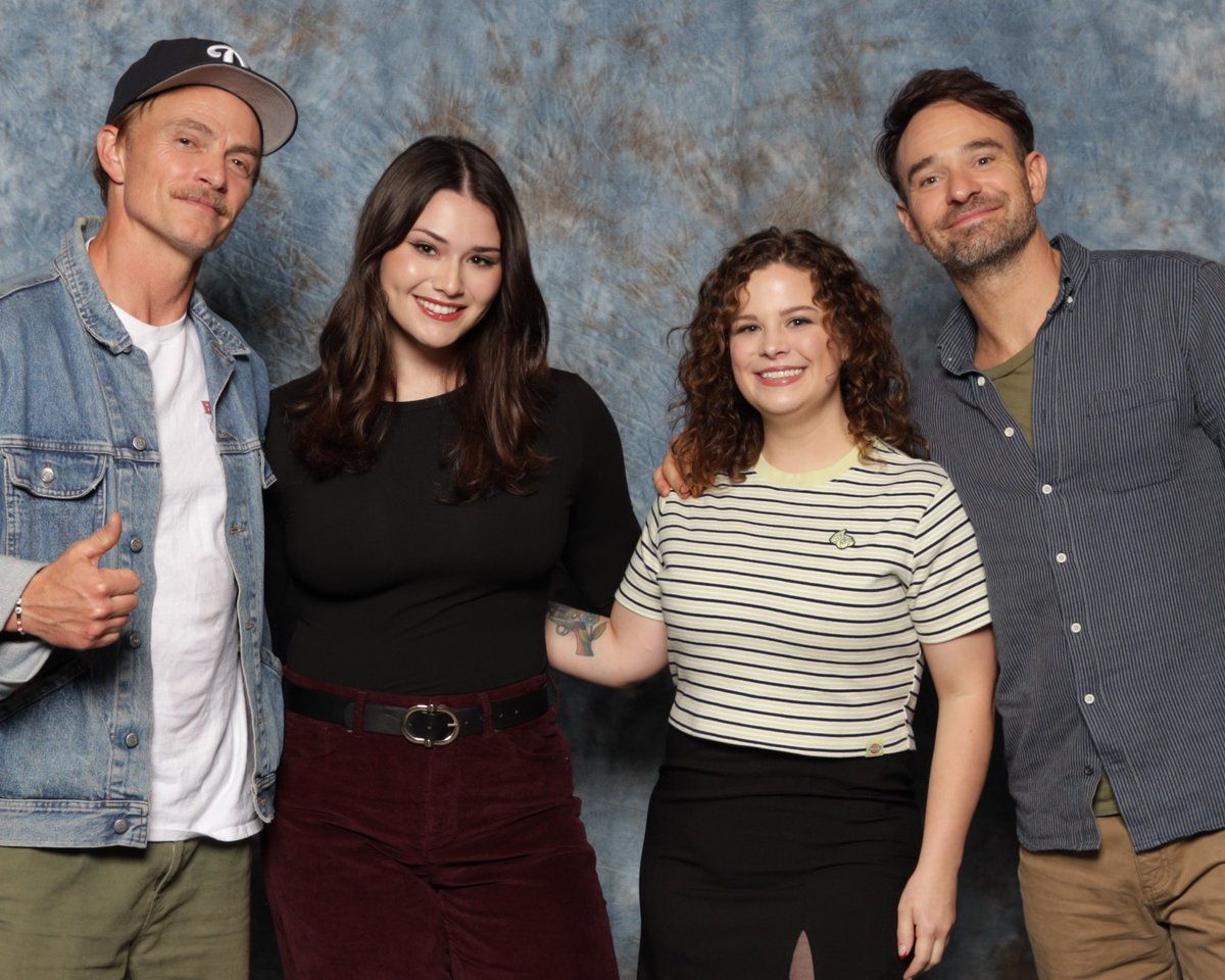 emmabsheridan's tweet image. Charlie insisting on using my knee scooter for the pic was so 😭😭😭😭😭😭 @Krusty_Krista_ @WilsonBethel #RICC #Daredevil