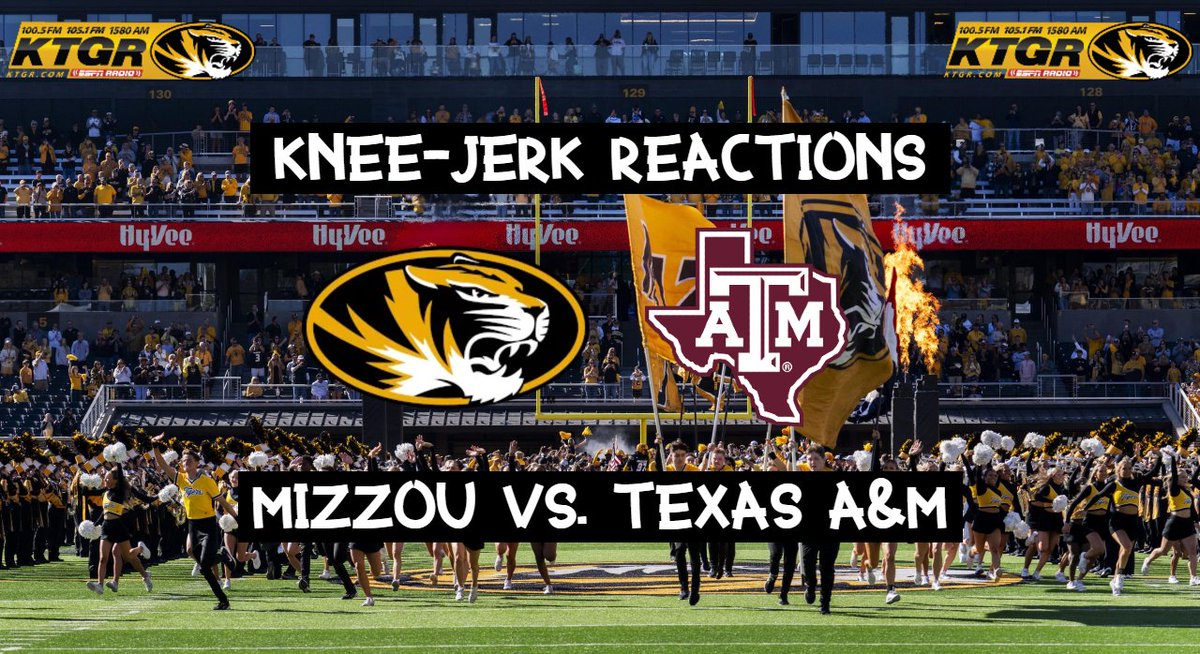 WATCH: <a href="/AndyRHumphrey/">Andy Humphrey</a> gives his Knee-Jerk Reactions to #Mizzou's 38-17 loss to Texas A&amp;M.
ktgr.com/knee-jerk-reac…