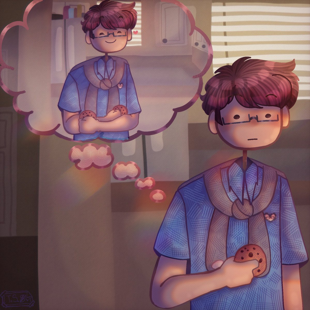 Forest4mask's tweet image. He&apos;s good, but he could really use a second cookie 

#sanderssides #pattonsanders #thomassanders #fanart #ArtistOnTwitter #digitalart #digitalartist #artedigital #artistadigital
