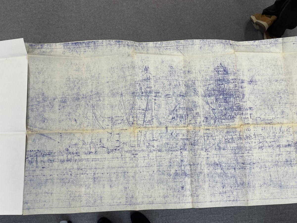 yoshimasa_amagi's tweet image. 今日はNAVYYARD関西例会です。私が持参した榛名の青焼図面です