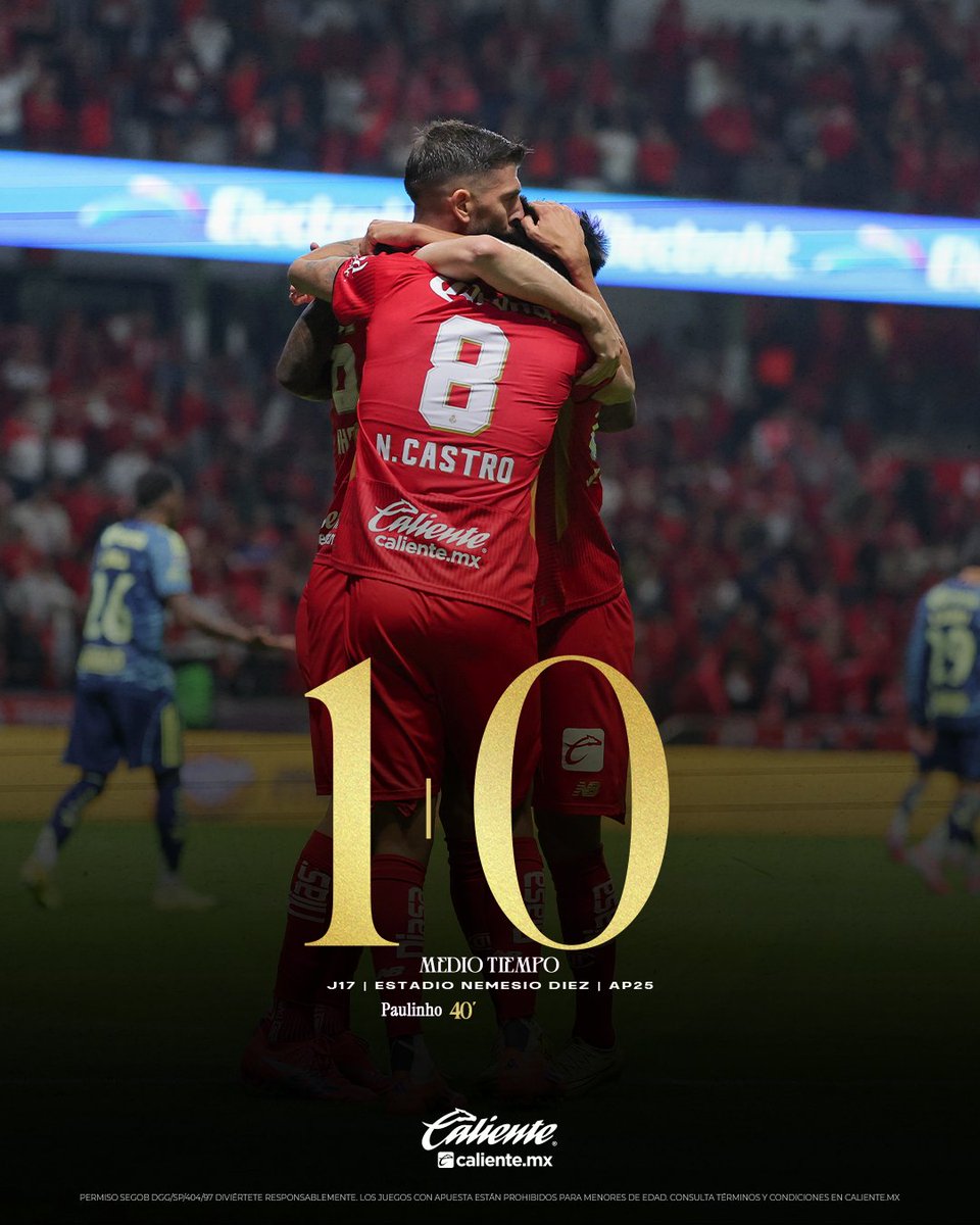 ⏱ 45+5’ | 👹 1-0 🦅

¡Al descanso con ventaja, con un tremendo golazo de Paulinho! 💪🏻🤩

Regístrate ahora en Caliente.mx y recibe $1000 de regalo para tu primera apuesta. 💸⚽️

📲 bit.ly/39KmWhX

#ApuestaEnCaliente #MásAcciónMásDiversión