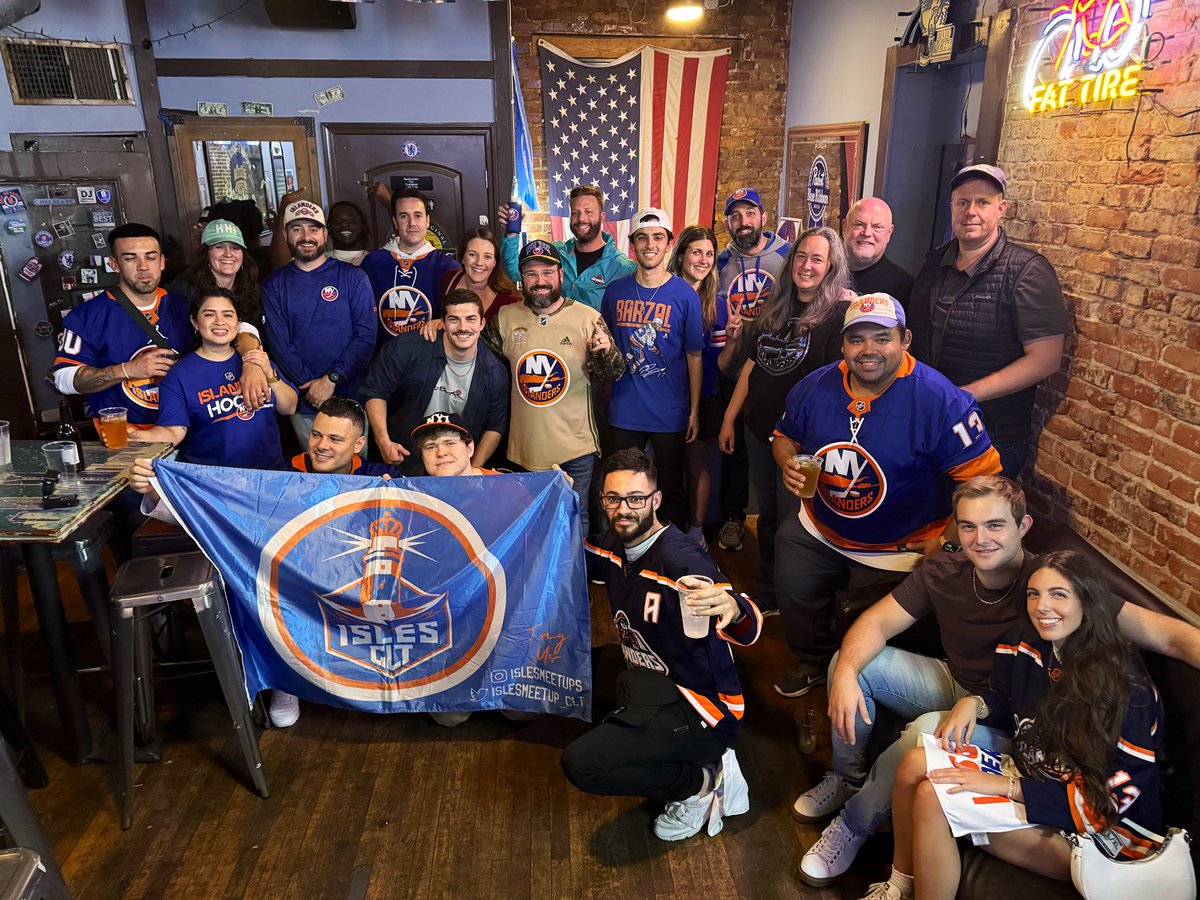 We are having fun in Charlotte, NC! 

So many new people! We are back at <a href="/Hooligans_CLT/">Courtyard Hooligans</a> on 12/27 so mark your calendars now!

<a href="/NYIslanders/">New York Islanders</a> <a href="/NHL/">NHL</a> #isles #islesmeetups #nhl #islesnation