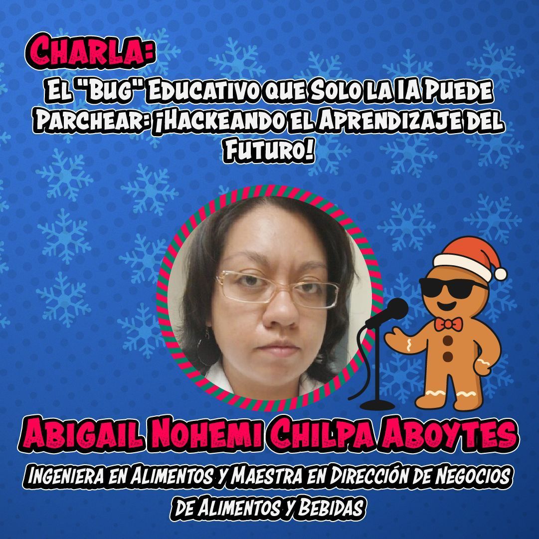 posadev's tweet image. 🎙️ “El ‘Bug’ Educativo que Solo la IA Puede Parchear” Con Abigail Nohemí Chilpa Aboytes, hablaremos de cómo la IA puede actualizar el legacy system más complejo: la educación. 🧠✨
#Posadev #AI #Educación #FutureOfLearning