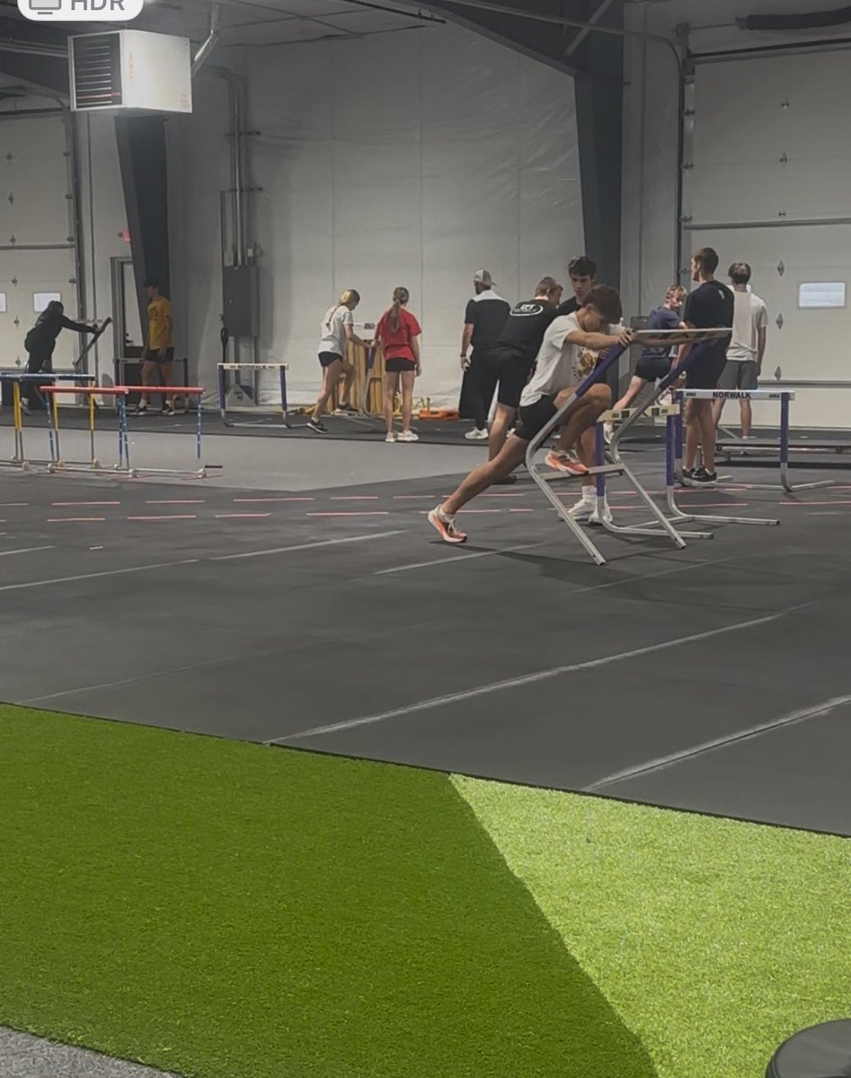 The weather in Iowa can’t stop us from having 2 great hurdle clinics!! Huge thank you to <a href="/Preston_Davis15/">Preston Davis</a> for the top notch clinic!!
