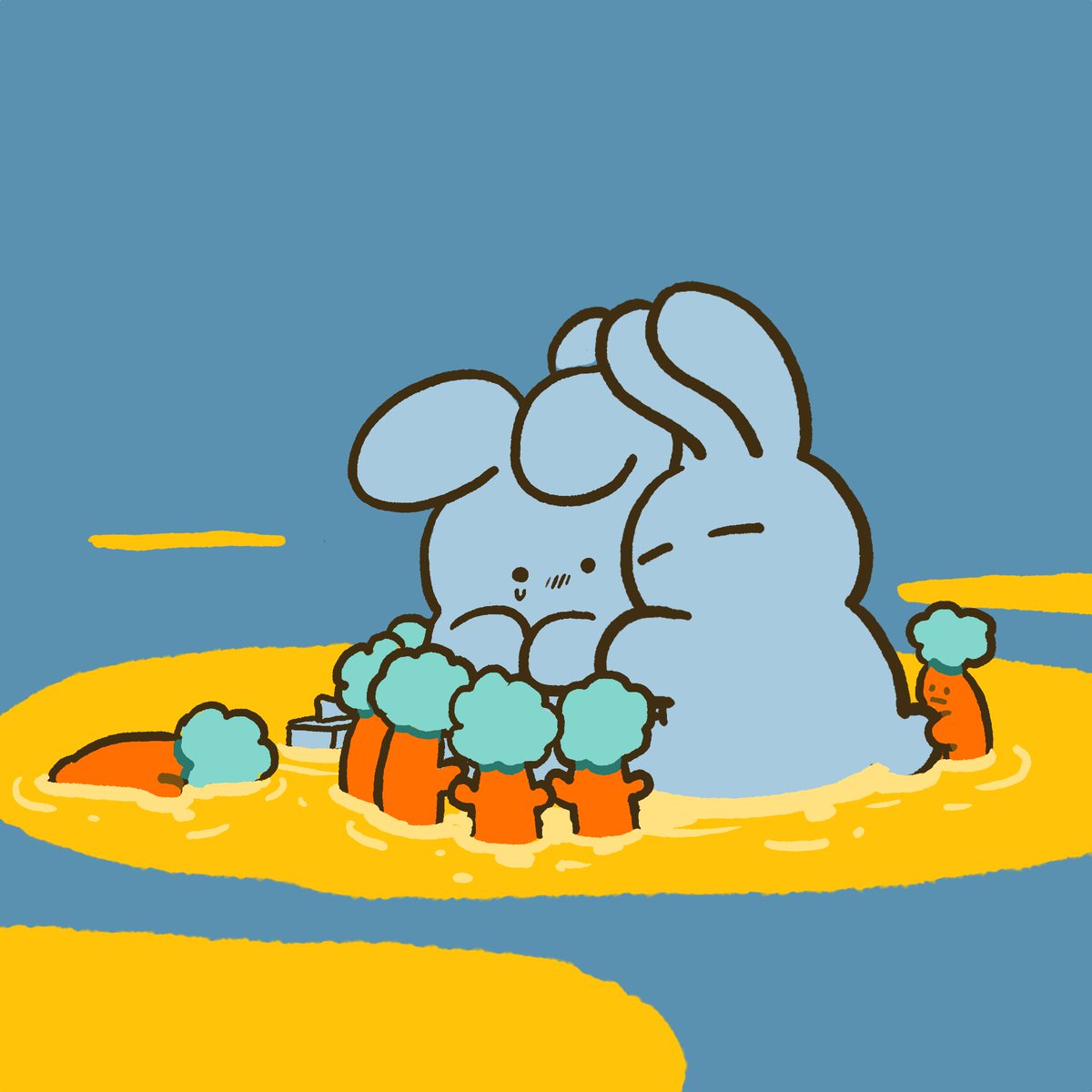 うさぎ✨ ほあほあ #うさぎにっき #うさぎ #いい友の日 #絵柄が好みって人