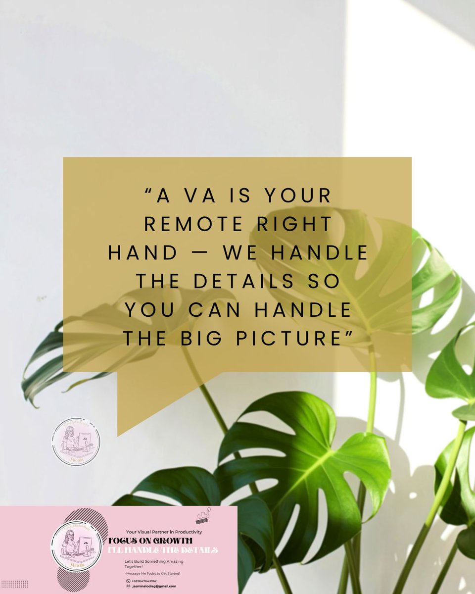 Jassie031910's tweet image. “What is a Virtual Assistant?”
#VirtualAssistantExplained  #OnlineBusinessSupport