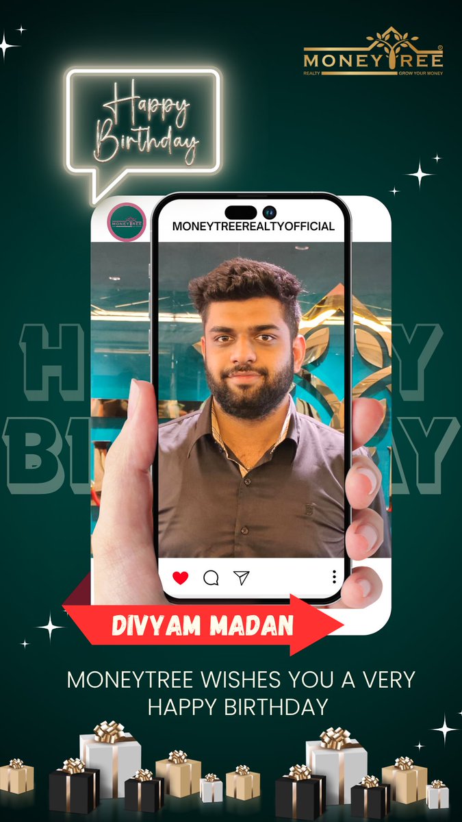 MoneytreeRSPL's tweet image. Birthdays are a reminder that growth happens every day  both personally and professionally. Happy Birthday ! Let’s keep growing together. 🌿 
#TeamMoneyTree #BirthdayVibes #GrowingTogether
