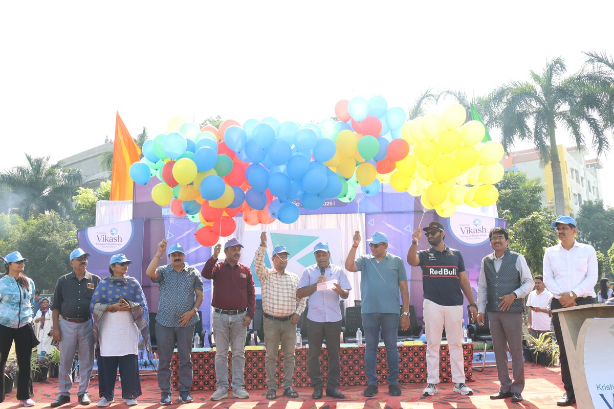 iamdmkrishna's tweet image. A wonderful start to Khelo Krishna Vikash - 23rd Annual Athletic Meet 2025 at Krishna Vikash Group of Institutions, Bargarh.

#krishnavikash #kvgi #annualathleticmeet #khelokrishnavikash #sports
