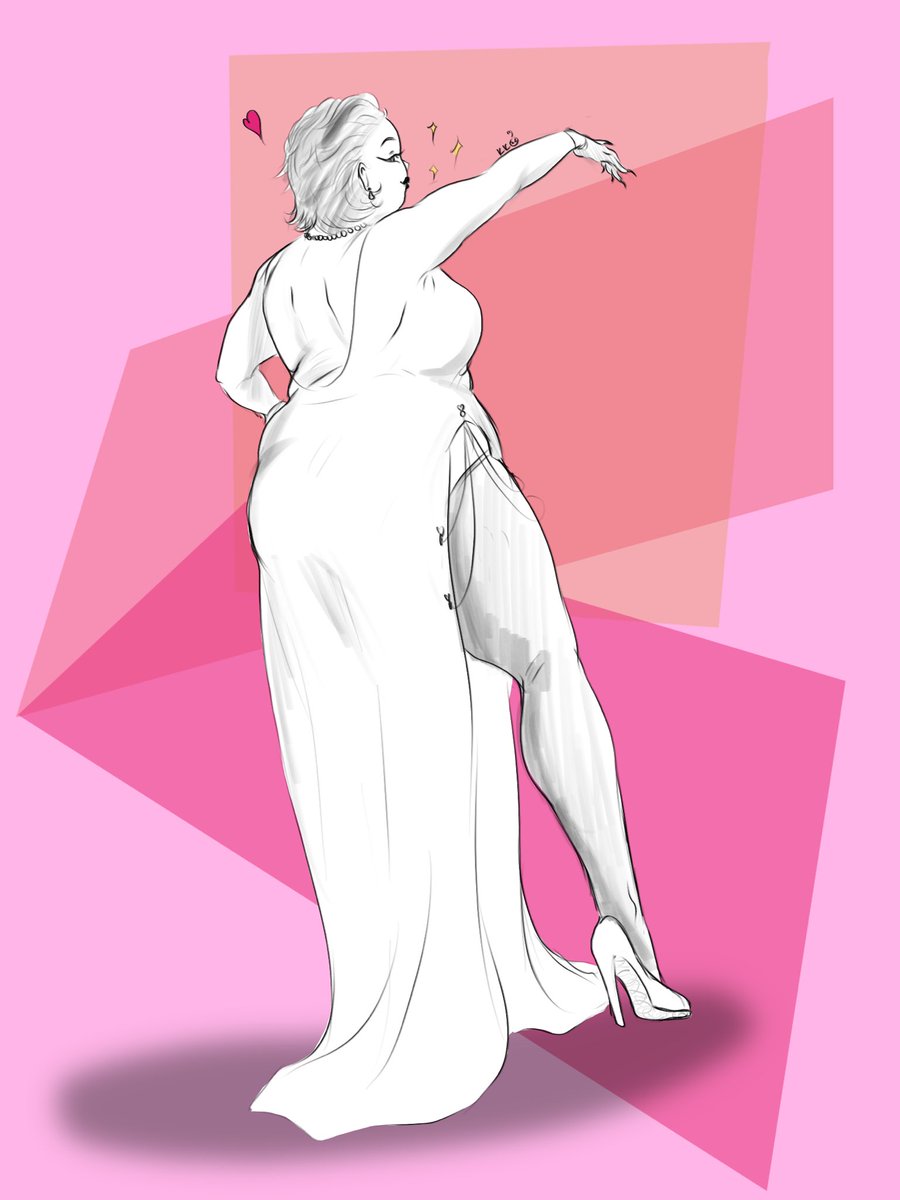 I wanted to draw a pretty lady