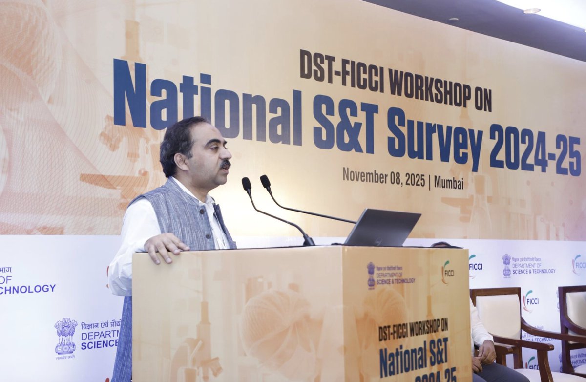ficci_india's tweet image. India today stands at an inflection point where industry-led R&amp;amp;D, university collaboration, and government reforms are converging. This is the right moment to scale our innovation intensity, to move from research to real products and from labs to the marketplace: Dr Vivek Kumar…