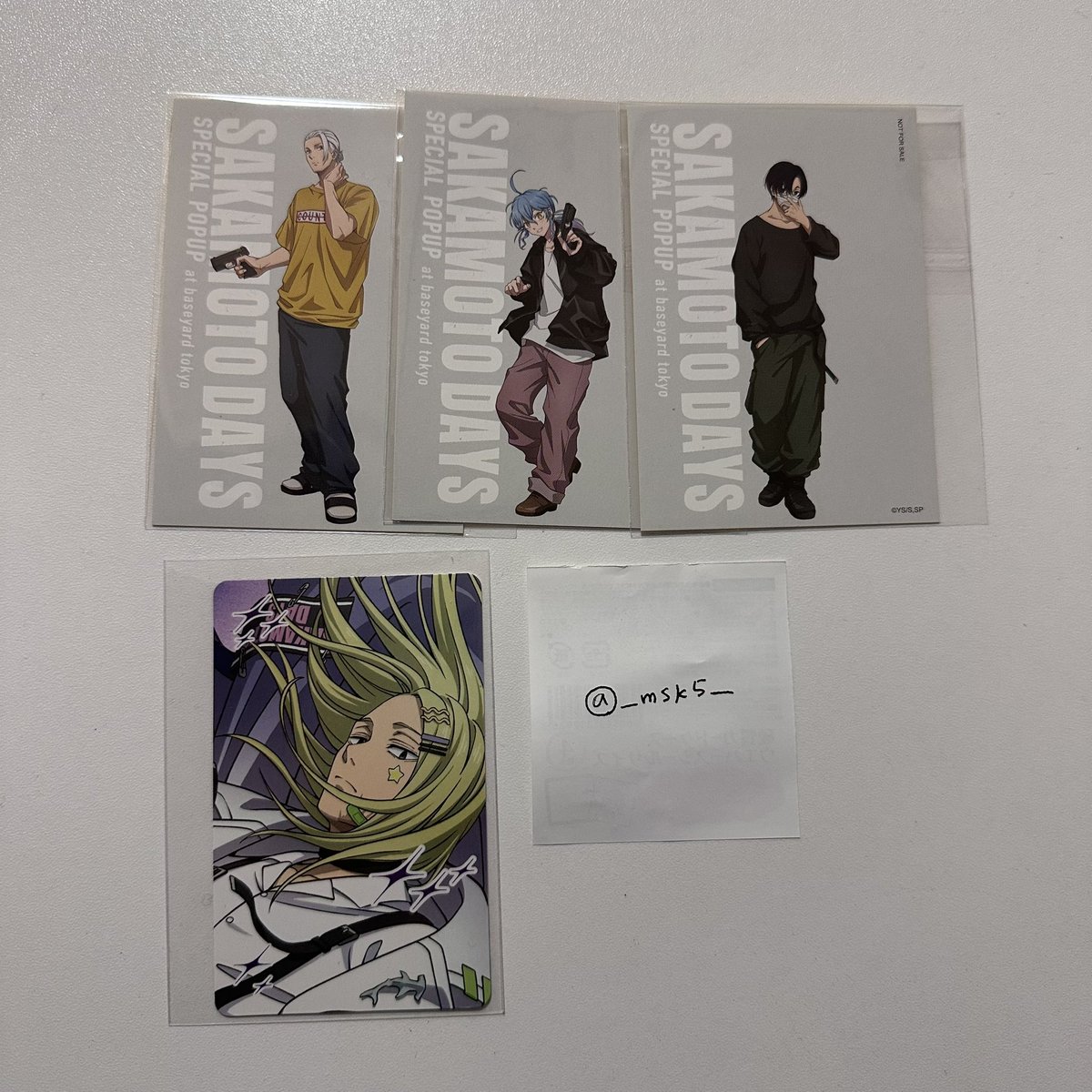 【交換 】
サカモトデイズ SAKAMOTODAYS サカデイ
デコラポップ デコラ 特典 ベースヤード 

譲 ▶︎ 神々廻/坂本/真冬/晶

求▶︎楽

検索からもお気軽にお声掛けください💭