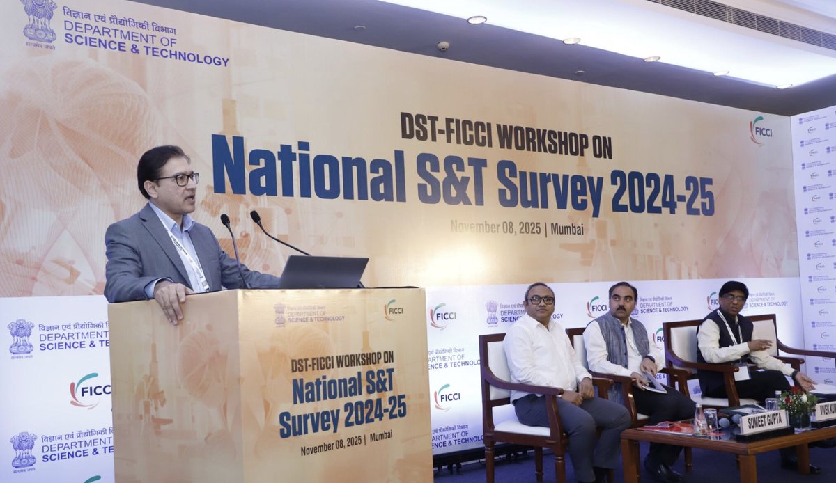 ficci_india's tweet image. The National S&amp;amp;T Survey is not merely a statistical exercise; it’s a moment of national introspection. It asks us whether we are investing enough, investing wisely, and truly leveraging India’s scientific strength to serve society. Innovation in India is possible, it has been…