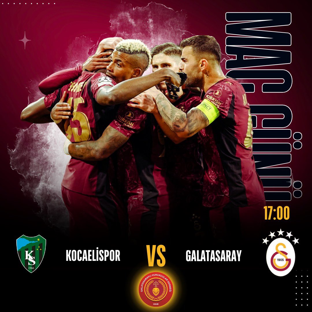 🏆Süper Lig 12. Hafta 
⚽️Kocaelispor
⏰17.00
#KSvGS
Başarılar #Galatasaray