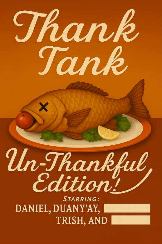 From November 16th to the 20th I’ll be a main contestant 
We’ll also be having 2 to 3 additional surprise fish participating
A lot of work has gone into toys and ideas I hope you’ll tune in
#fishtankdotlive #fishtanklive #bbuklive